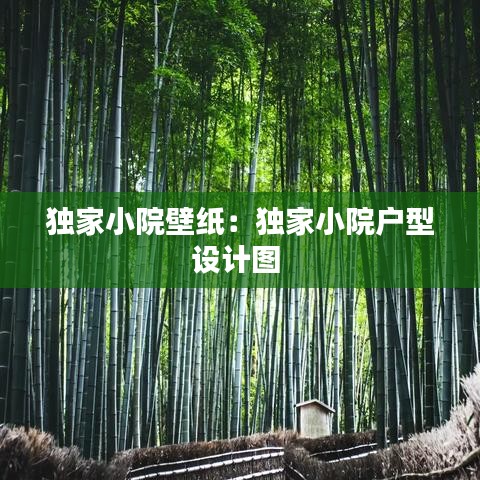 獨家小院壁紙：獨家小院戶型設計圖 