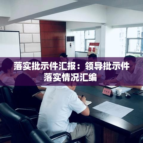 落實批示件匯報:領導批示件落實情況匯編