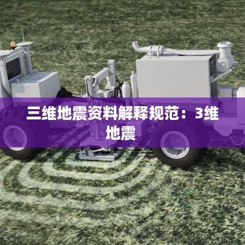 三維地震資料解釋規范：3維地震 
