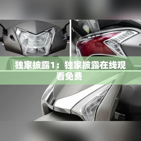 獨家披露1:獨家披露在線觀看免費