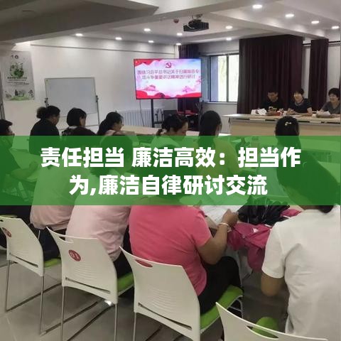 責任擔當 廉潔高效:擔當作為,廉潔自律研討交流
