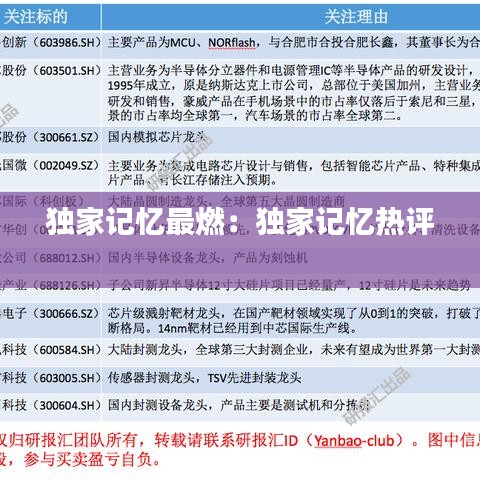 獨家記憶最燃：獨家記憶熱評 