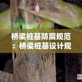 橋梁樁基防腐規范：橋梁樁基設計規范 