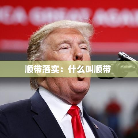 順帶落實(shí):什么叫順帶