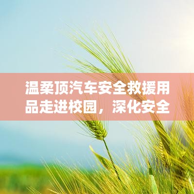 溫柔頂汽車安全救援用品深化校園安全教育,守護學子安全之路