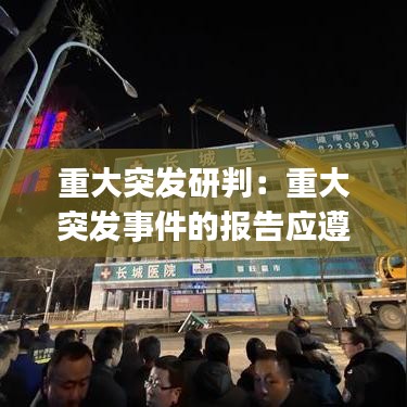 重大突發(fā)研判:重大突發(fā)事件的報(bào)告應(yīng)遵循()原則