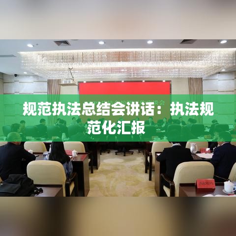規范執法總結會講話：執法規范化匯報 