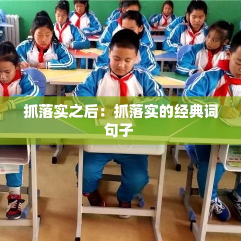 抓落實之后:抓落實的經典詞句子