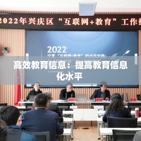 高效教育信息:提高教育信息化水平