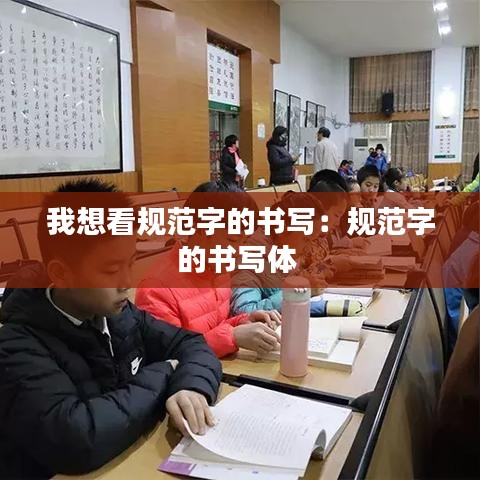 我想看規范字的書寫：規范字的書寫體 