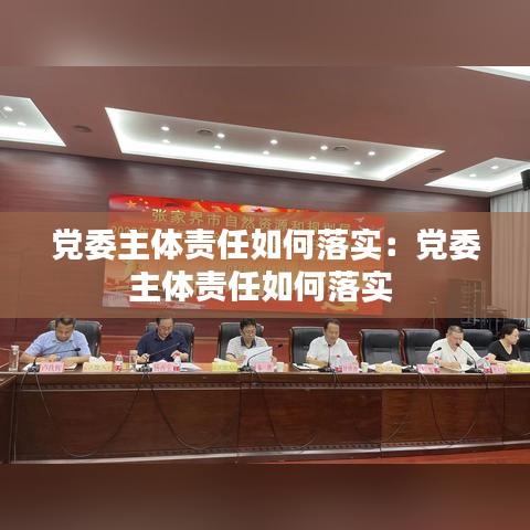 黨委主體責任如何落實:黨委主體責任如何落實