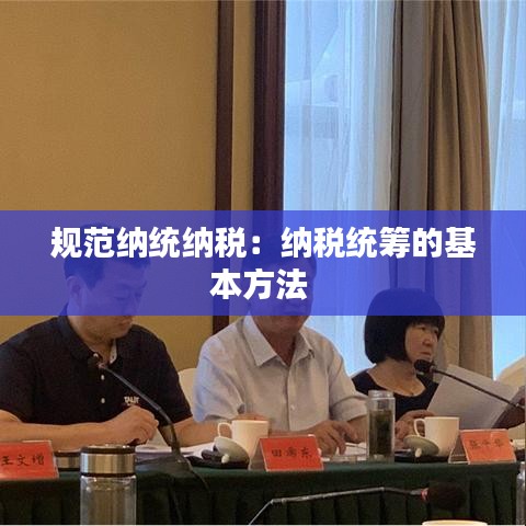 規范納統納稅：納稅統籌的基本方法 