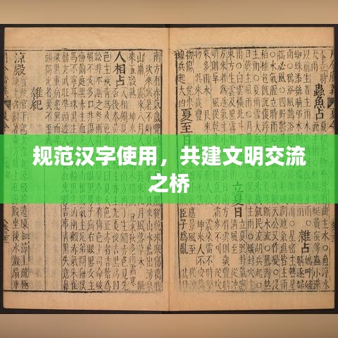 規(guī)范漢字使用,共建文明交流之橋