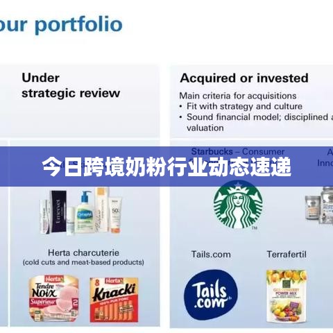 今日跨境奶粉行業(yè)動(dòng)態(tài)速遞