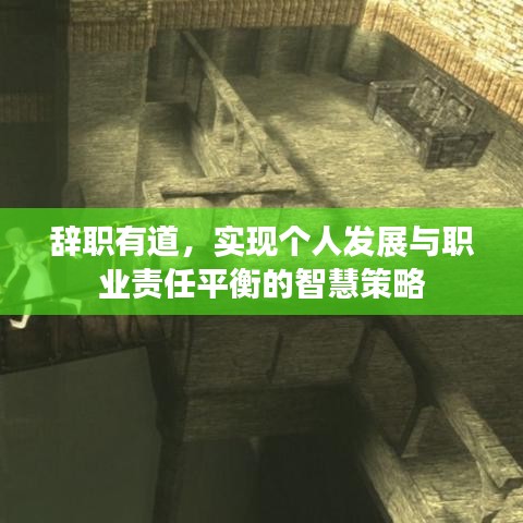 辭職有道,實現個人發展與職業責任平衡的智慧策略