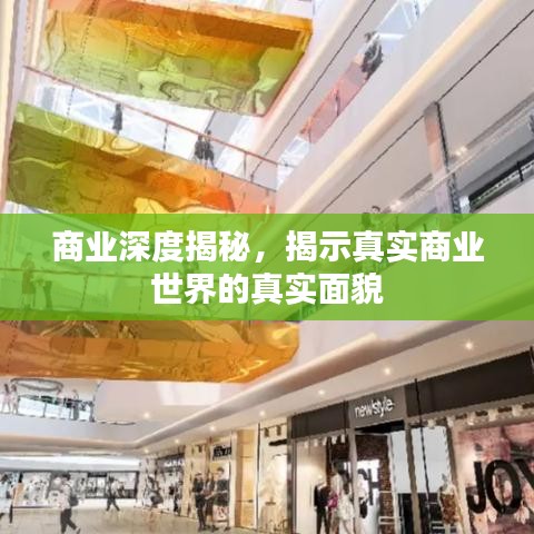 商業深度揭秘，揭示真實商業世界的真實面貌