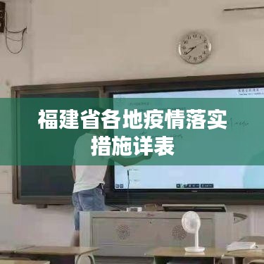 福建省各地疫情落實措施詳表