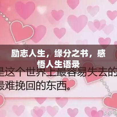 勵志人生，緣分之書，感悟人生語錄