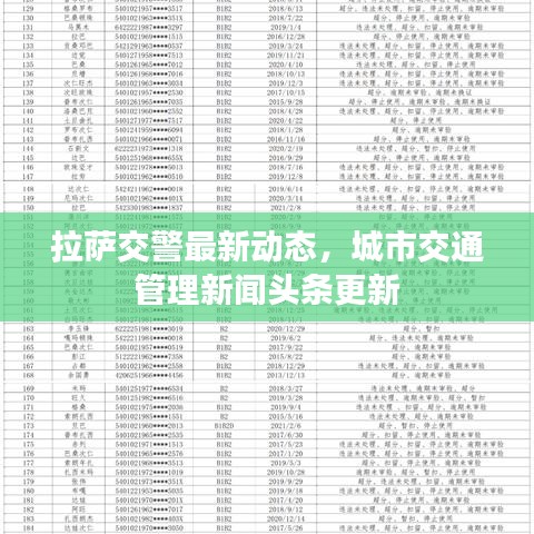 拉薩交警最新動態,城市交通管理新聞頭條更新
