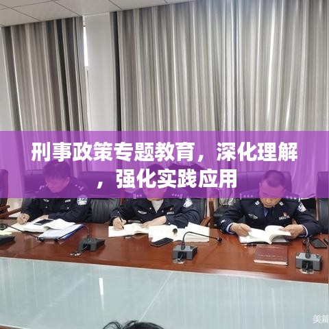 刑事政策專題教育，深化理解，強化實踐應用
