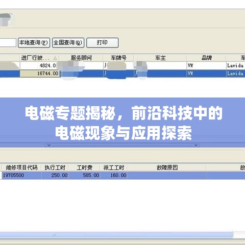 電磁專題揭秘,前沿科技中的電磁現象與應用探索