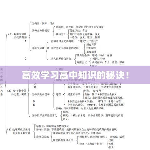 高效學習高中知識的秘訣！