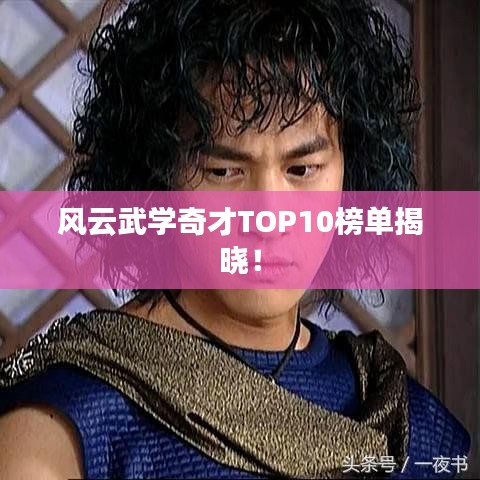 風(fēng)云武學(xué)奇才TOP10榜單揭曉!