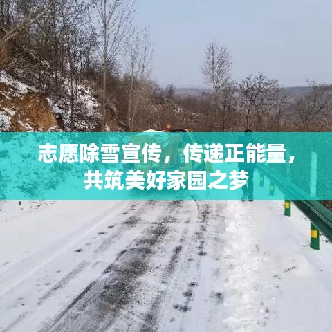 志愿除雪宣傳，傳遞正能量，共筑美好家園之夢