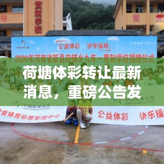 荷塘體彩轉讓最新消息，重磅公告發布！