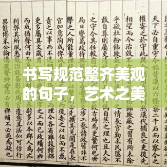 書寫規范整齊美觀的句子，藝術之美的文字打造